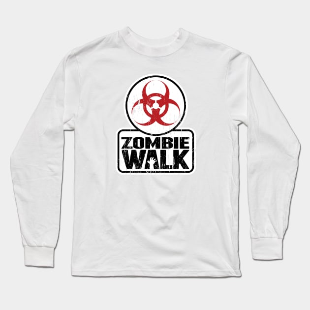 Zombie Walk Long Sleeve T-Shirt by LeftCoast Graphics